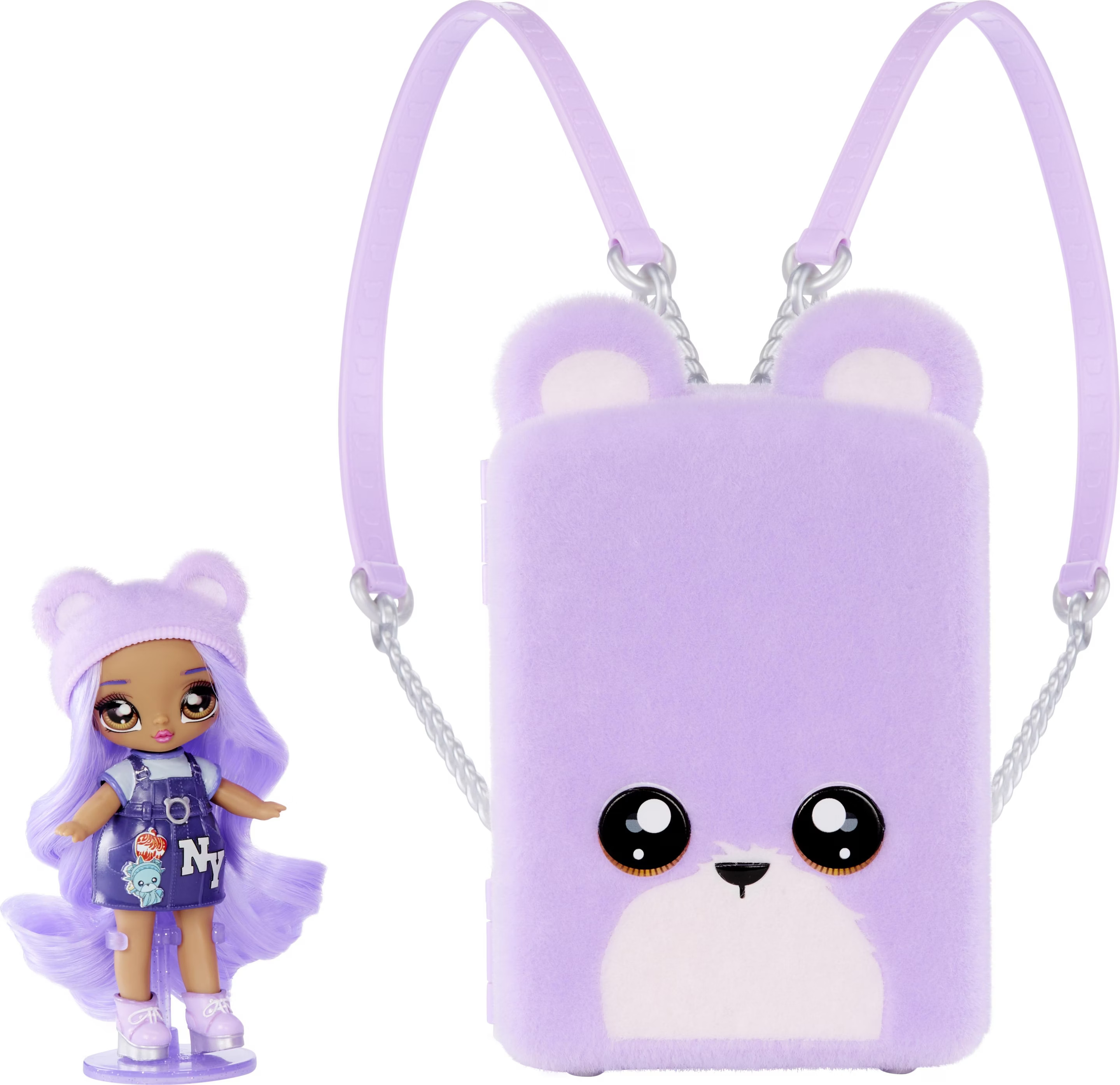 Кукла Na! Na! Na! Surprise Minis Lizzy York с мини-рюкзаком City Bear