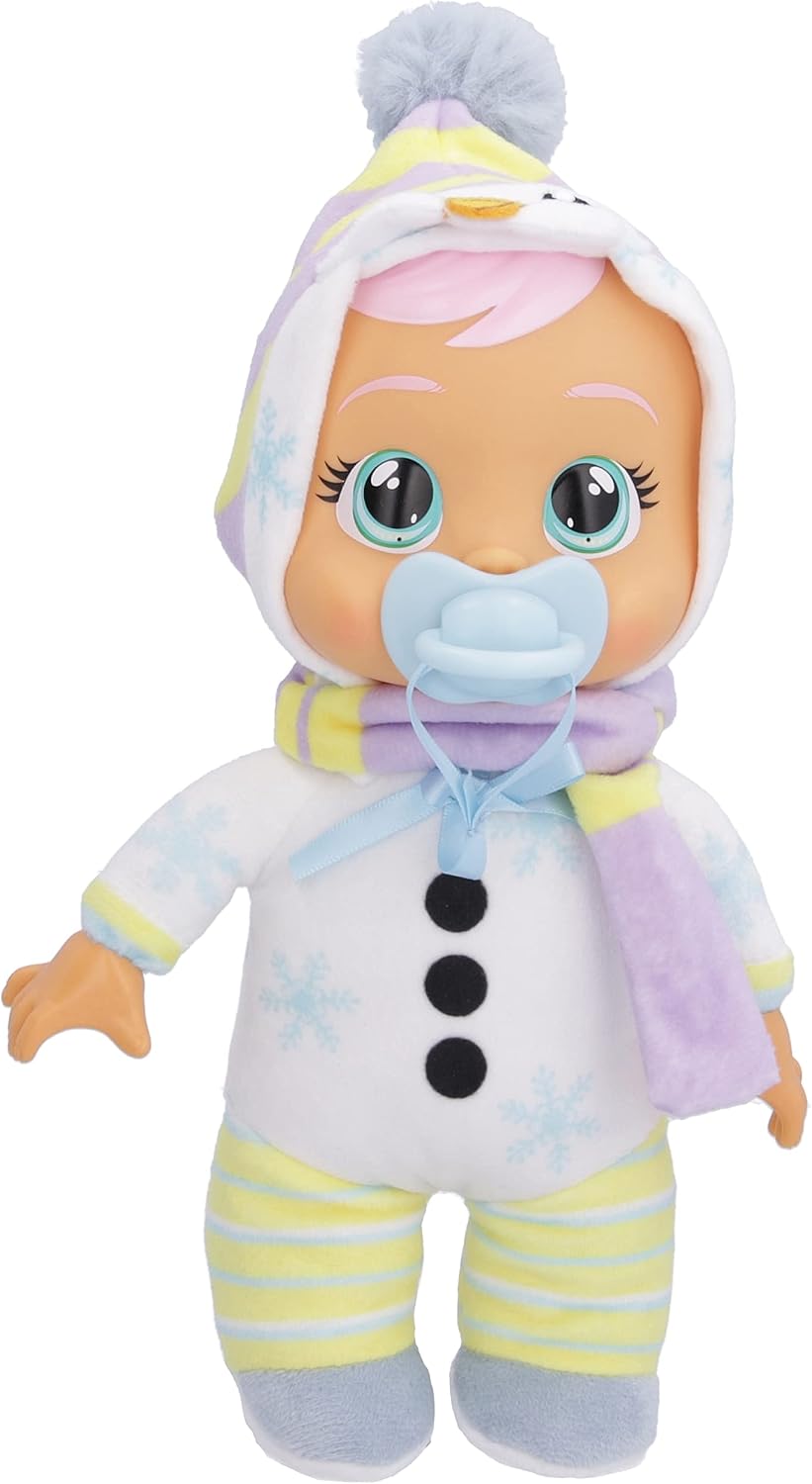 Пупс Cry Babies Tiny Cuddles Snowy в костюме снеговика
