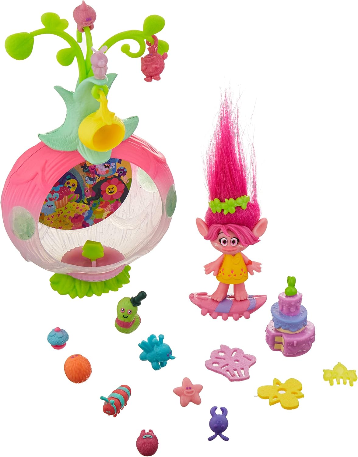Игровой набор Trolls Sparkle Surprise Party Pod с Розочкой Hasbro